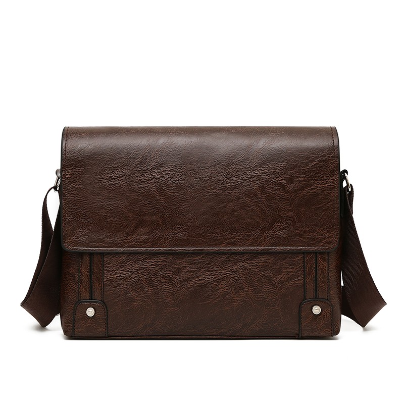 Leather Work Bag Laptop - Maleta Masculina de Couro PU, Bolsa