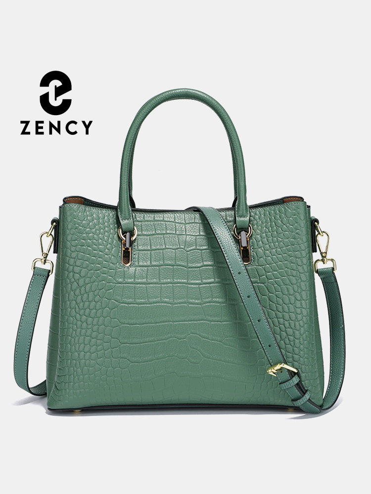 Leather Work Bag Women - Bolsa Feminina Zency de Couro Genuíno