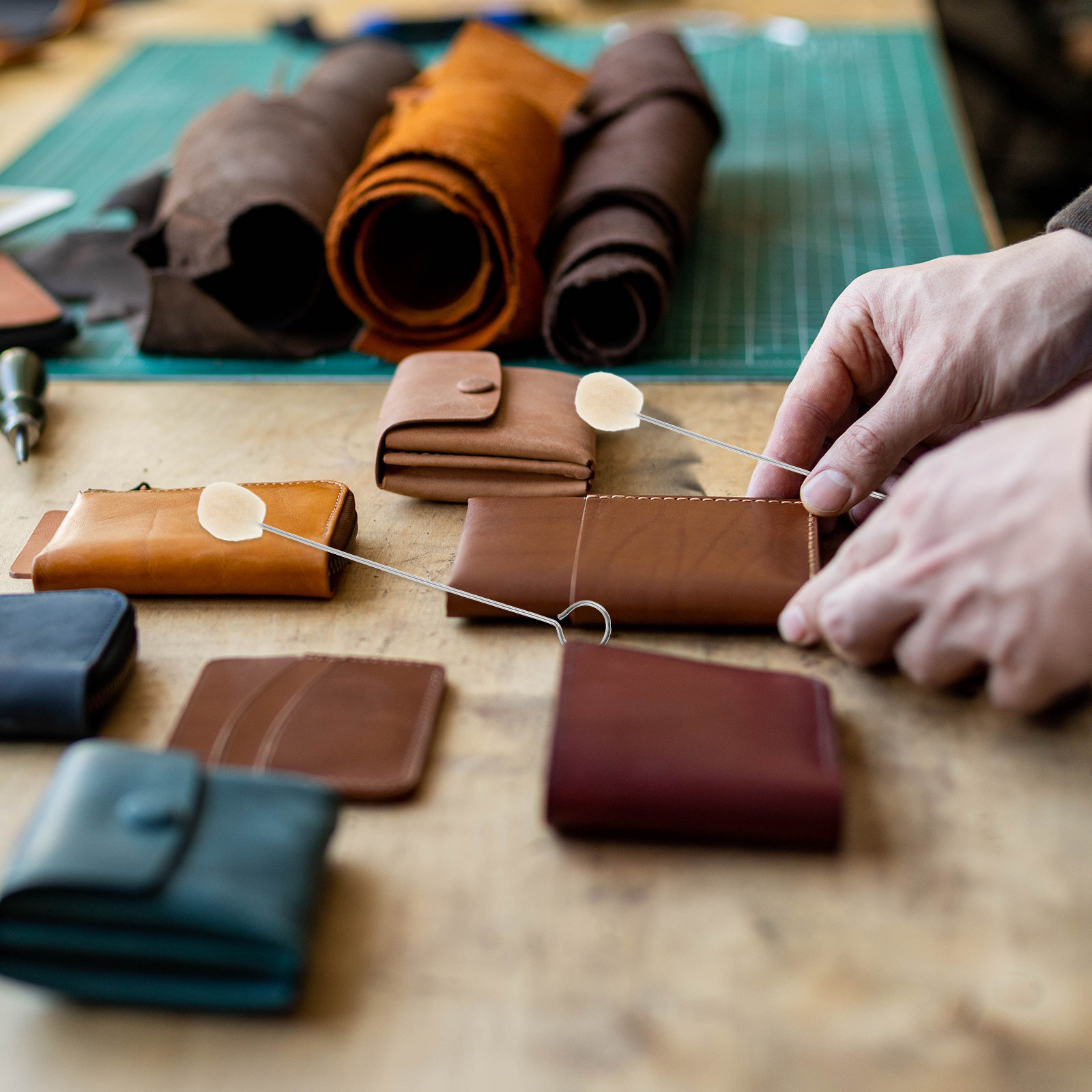 Leatherwork Art - 10 Peças de Aplicadores de Tinta