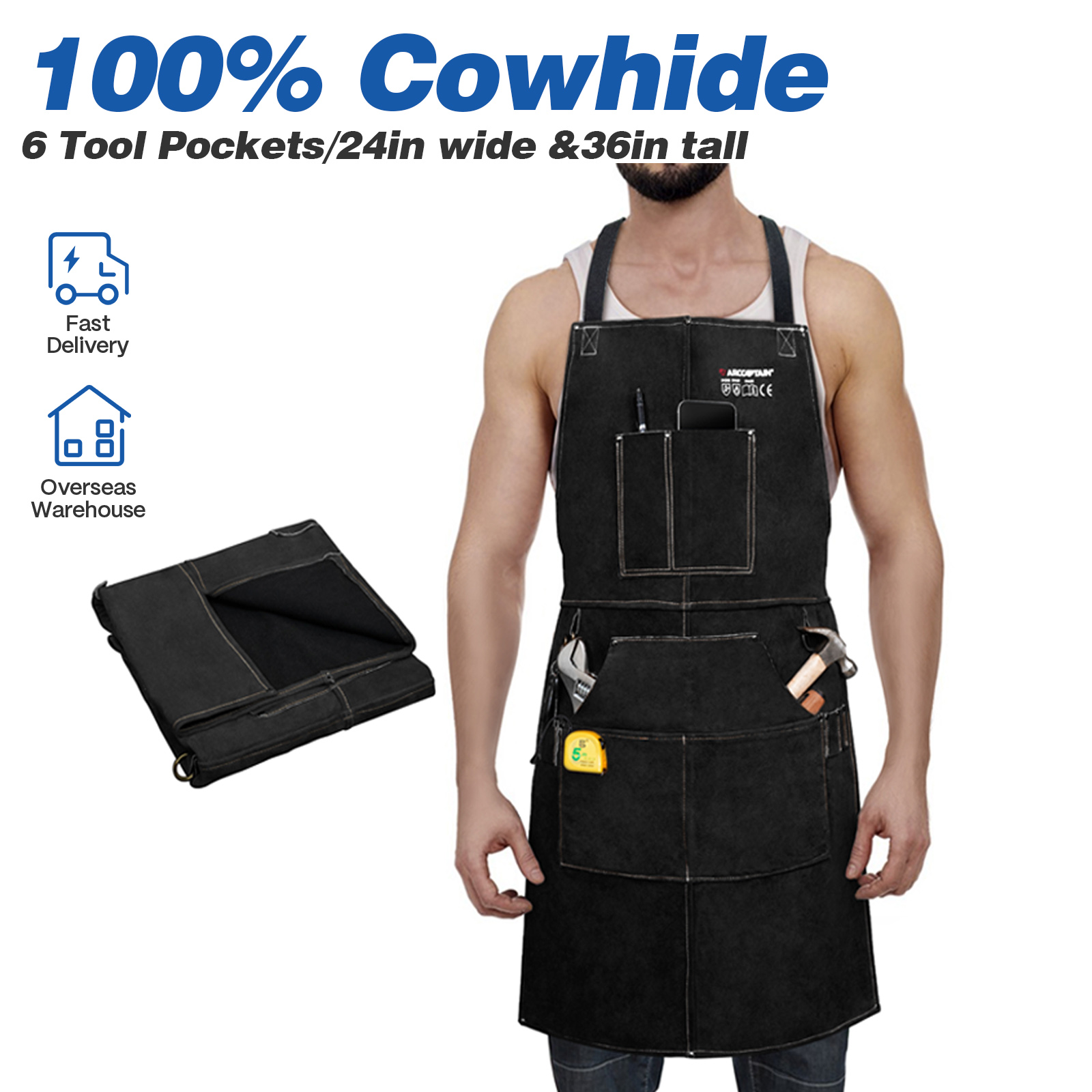 Leatherworking Equipment - Avental de trabalho de soldagem de