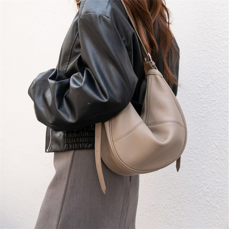 Leather Work Bag Women - Bolsa de ombro BURMINSA de couro