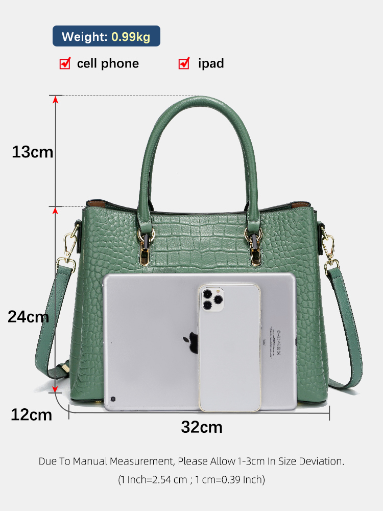 Bolsa Feminina Zency de Couro  - Leather Work Bag Women avaliação e preço