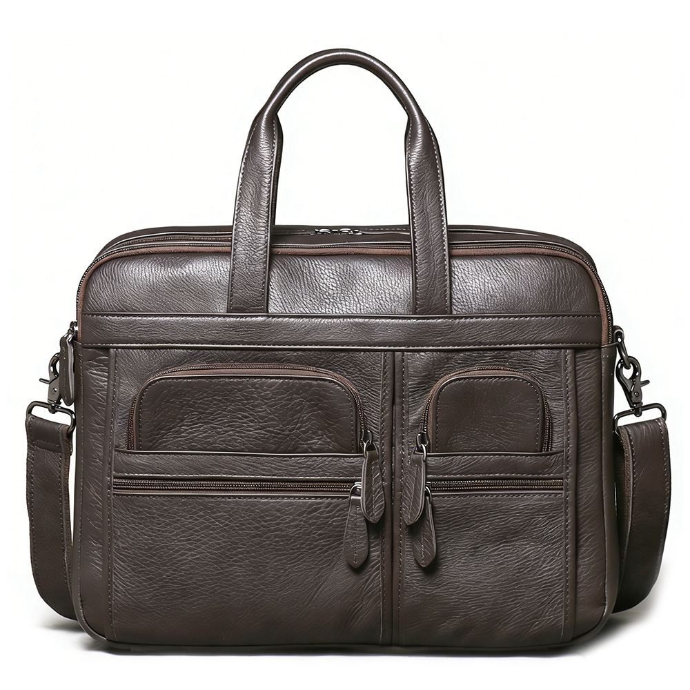 Pasta Executiva Masculina de C - Leather Work Bag Laptop avaliação e preço