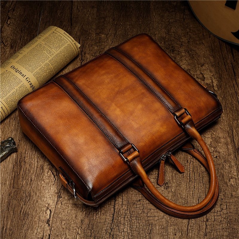 Pasta Executiva YETTIES em Cou - Leather Work Bag Laptop avaliação e preço