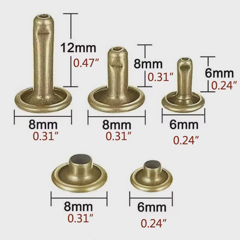 Metal dupla tampa rebites stud - Rivet Setter Tool avaliação e preço