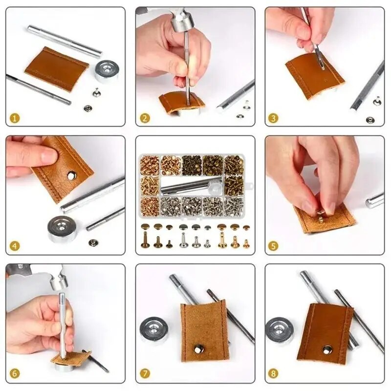 Metal dupla tampa rebites stud - Rivet Setter Tool avaliação e preço