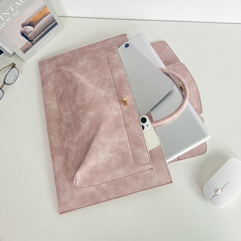 Bolsa Tote Elegante Rosa em Co - Leather Work Bag Laptop avaliação e preço