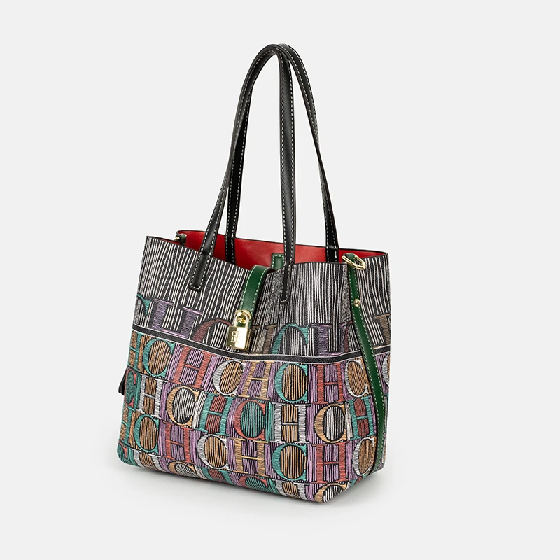 Bolsa Bucket CH Art Colorida E - Leatherwork Art avaliação e preço