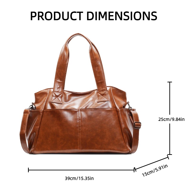 Bolsa de mão feminina retrô de - Leather Work Bag Women avaliação e preço