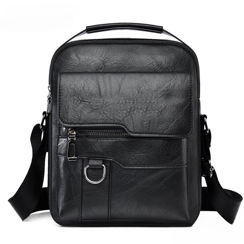 Bolsa de Ombro Casual Masculin - Leather Work Bag Laptop avaliação e preço