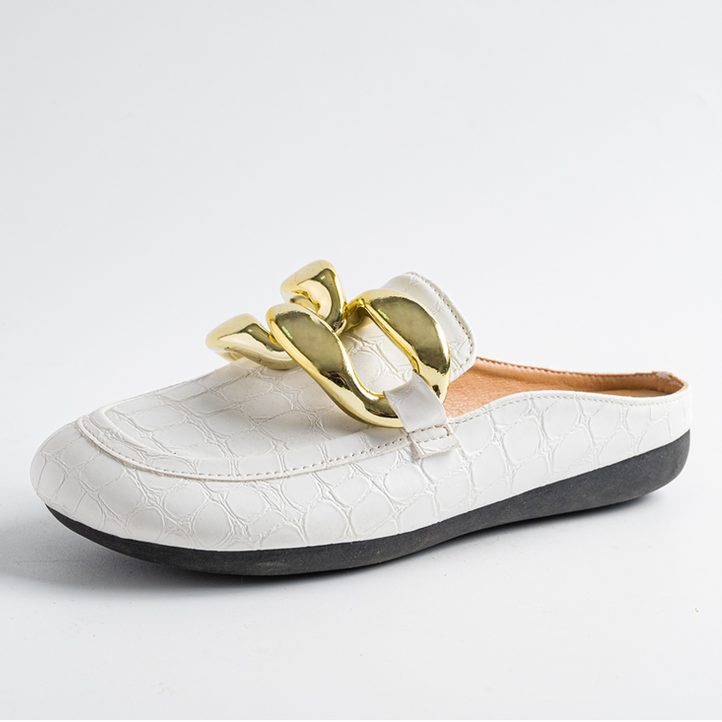 Moda feminina chinelos plus si - Leather Work Flats avaliação e preço
