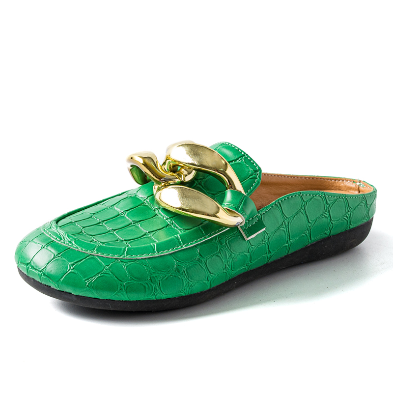 Moda feminina chinelos plus si - Leather Work Flats avaliação e preço