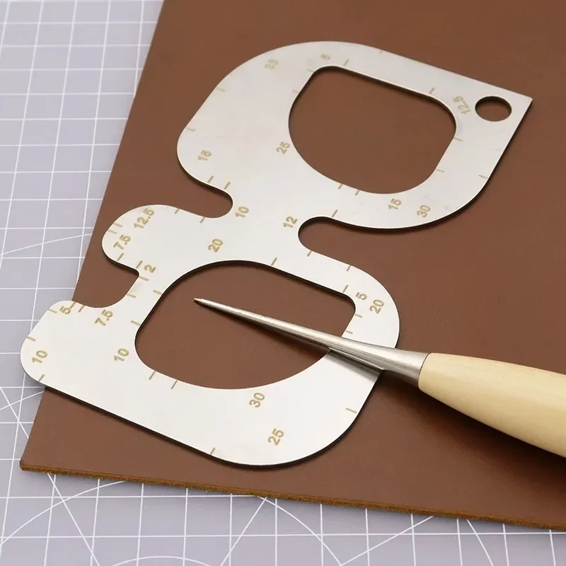 Aço inoxidável R Posicionament - Leatherwork Templates avaliação e preço