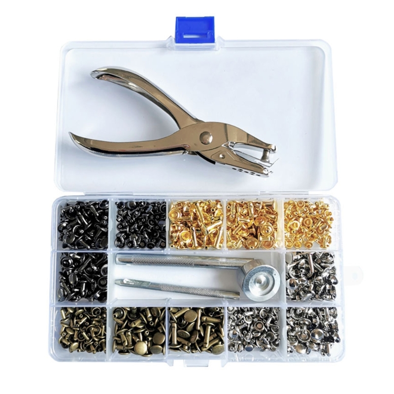 Rebites de couro 6mm/8mm/12.0m - Rivet Setter Tool avaliação e preço