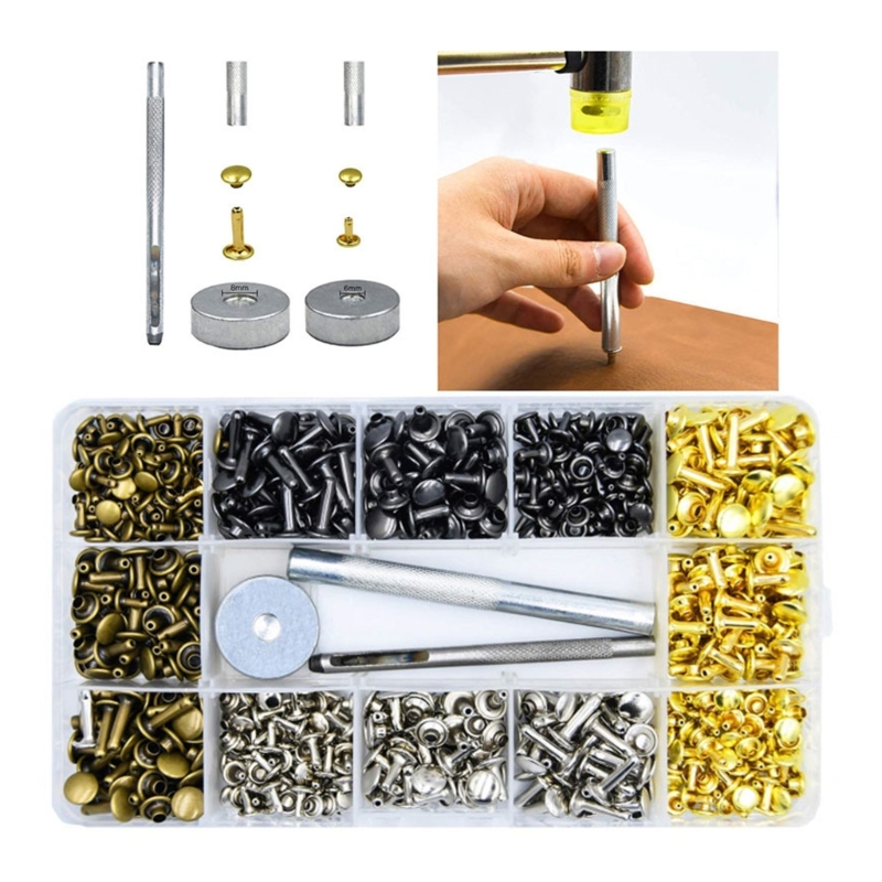 Rebites de couro 6mm/8mm/12.0m - Rivet Setter Tool avaliação e preço