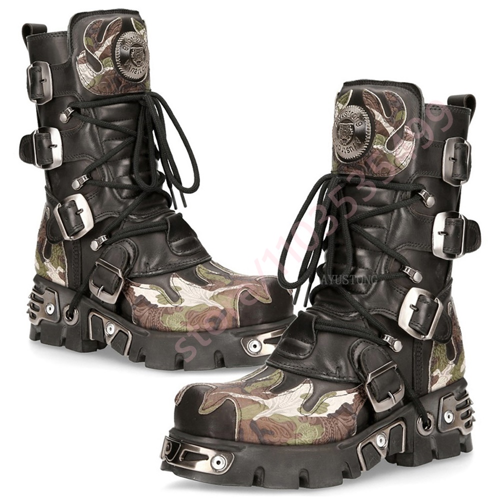 Punk rock camuflagem fivela de - Belt Buckle Blank avaliação e preço