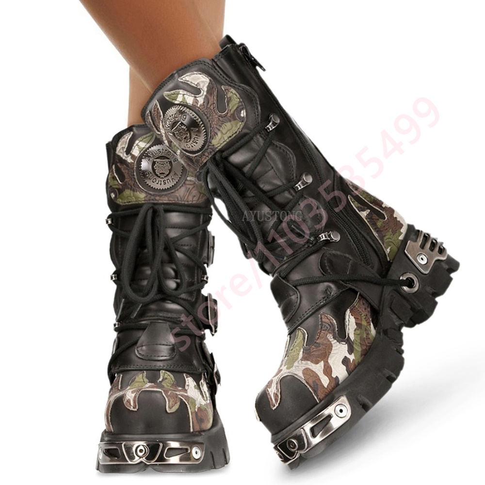 Punk rock camuflagem fivela de - Belt Buckle Blank avaliação e preço