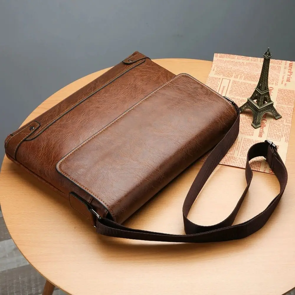 Pasta para homens couro do plu - Leather Work Bag Laptop avaliação e preço