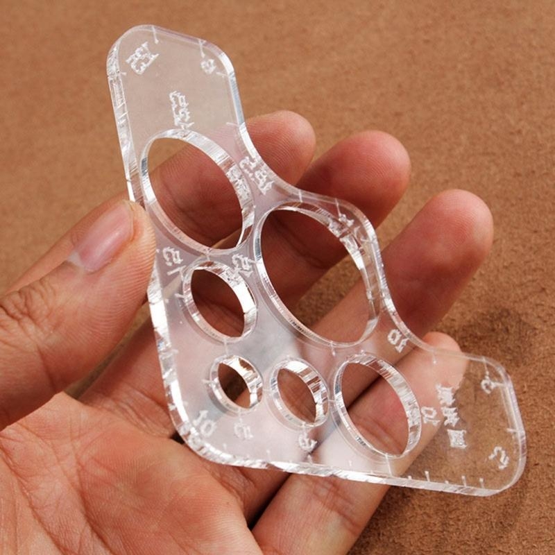 Régua modelo couro acrílico ní - Leatherwork Templates avaliação e preço