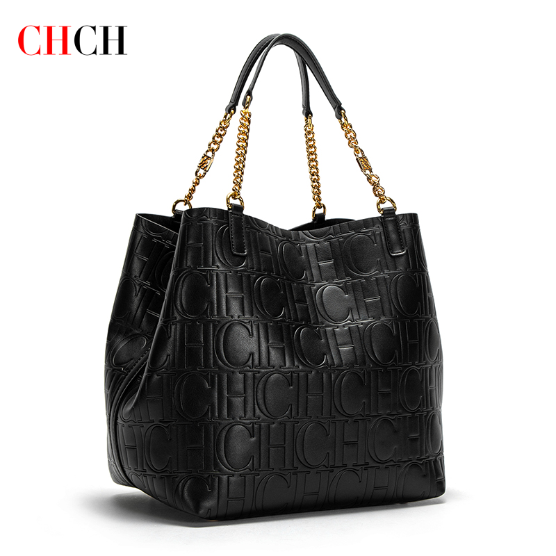 Chch bolsa tote feminina 2024  - Leather Work Bag Women avaliação e preço