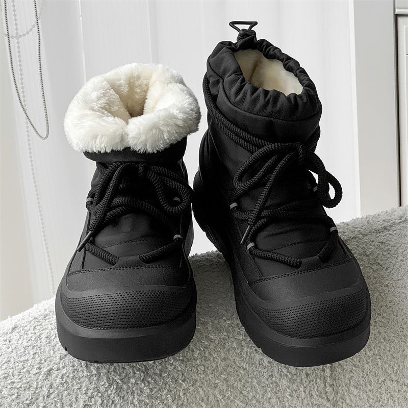 Designer novas botas de neve m - Leather Work Flats avaliação e preço