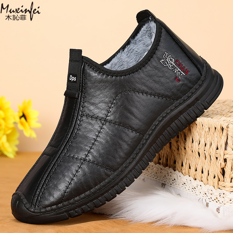 Sapatos de algodão masculinos  - Leather Work Flats avaliação e preço