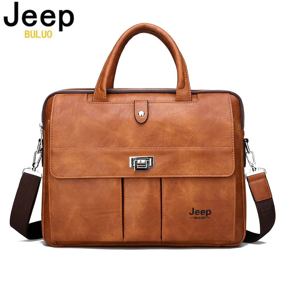 Bolsa de Couro Masculina Jeep  - Leather Work Bag Laptop avaliação e preço