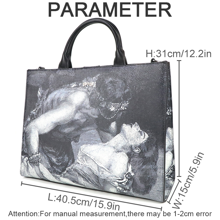 Bolsa Tote de Couro PU com Est - Leatherwork Art avaliação e preço
