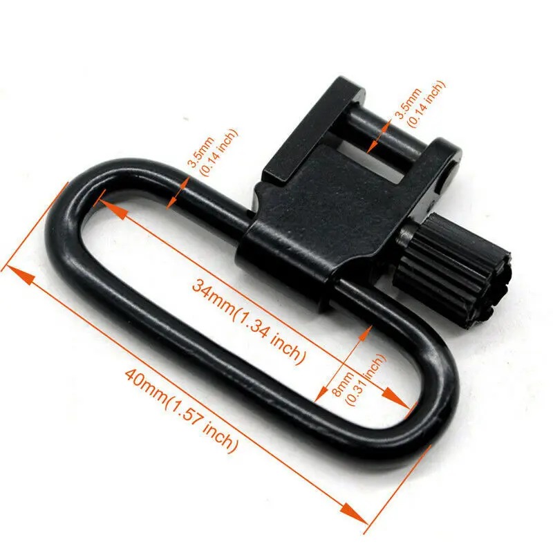 Qd sling giratório de dois pon - Belt Buckle Blank avaliação e preço