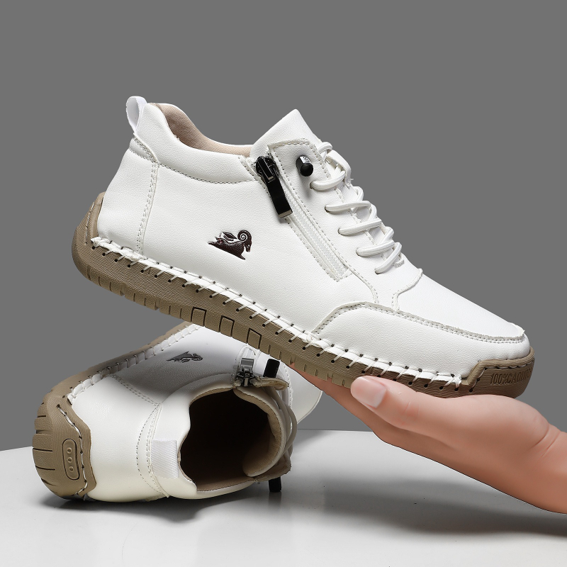 Tênis feminino de couro artesa - Leather Work Flats avaliação e preço