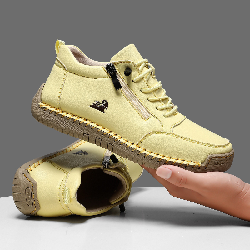 Tênis feminino de couro artesa - Leather Work Flats avaliação e preço