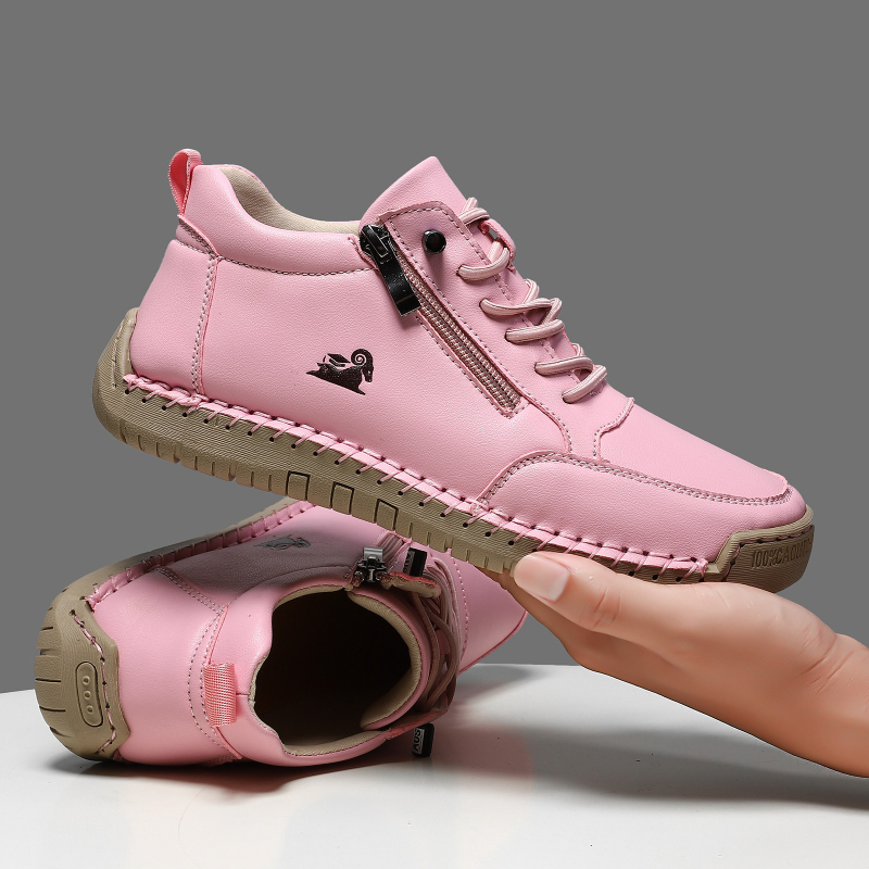 Tênis feminino de couro artesa - Leather Work Flats avaliação e preço