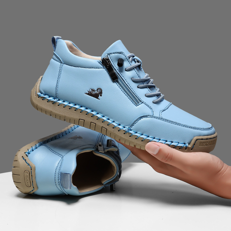 Tênis feminino de couro artesa - Leather Work Flats avaliação e preço